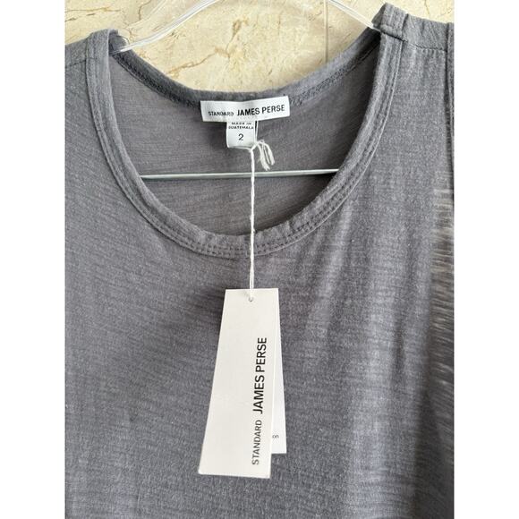 Standard James Perse Tank Dress – Size 2 – Gray Stretch Knit, Minimalist Travel - Picture 5 of 9